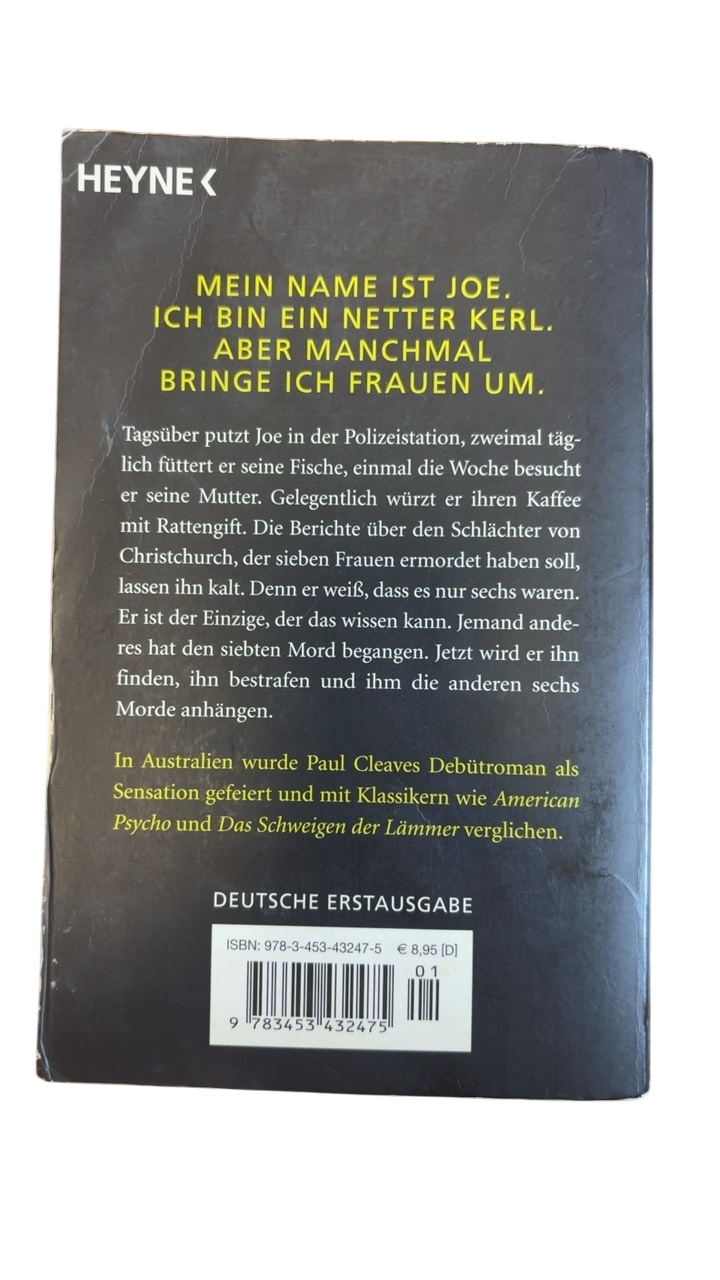 Heyne, Paul Cleave - Der siebte Tod, Akzeptabel