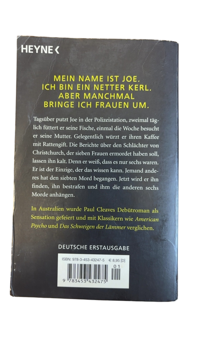 Heyne, Paul Cleave - Der siebte Tod, Akzeptabel