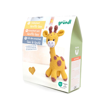 Gründl Häkelset, Häkeltier Giraffe Gina, Neu