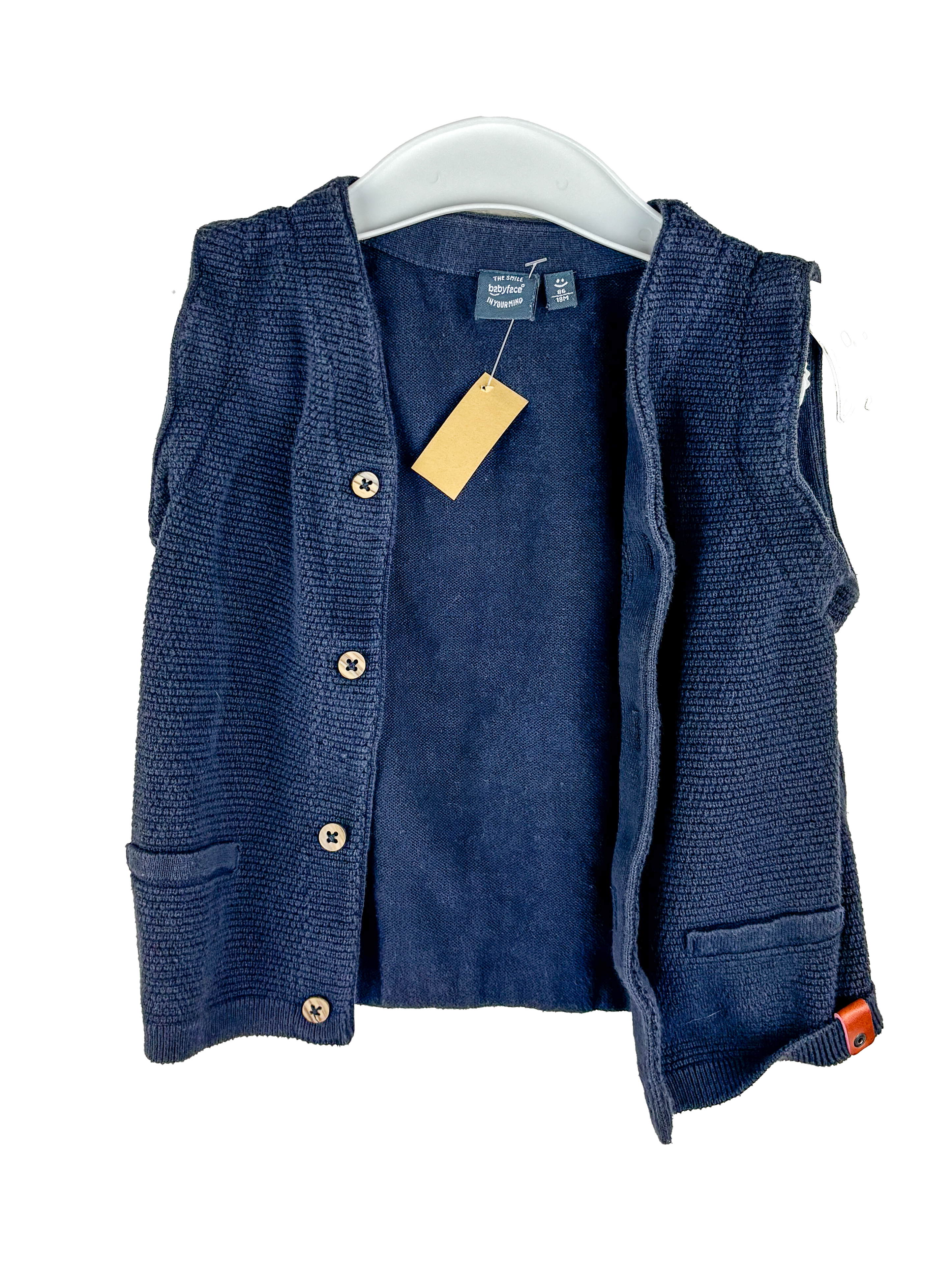 Strickweste Dunkelblau